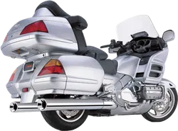 Cobra Chrome 4in Steel Straight Cut Slip On Muffler