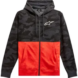 Alpinestars Adult Men Camo Block Hoodie L Camo Gray Red