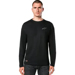 Alpinestars Adult Men Inclinate Mesh Long-Sleeve T-Shirt 2XL Black