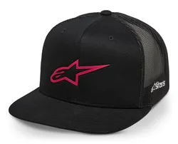 Alpinestars Adult Unisex 3D Ageless Trucker Hat One Size Black Red