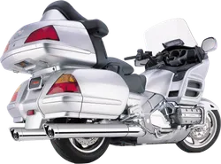 Cobra Chrome 4in Steel Scalloped Slip On Muffler