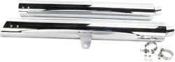 Cobra Chrome  4in Scalloped Billet Slip On Muffler