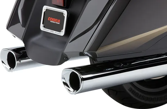 Cobra Chrome 4.5in Tri Flo Slip On Muffler Exhaust