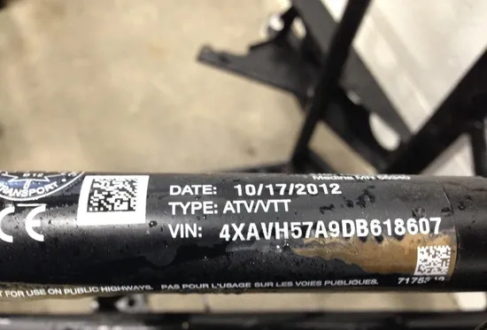 Frame Chassis BOS 2013 Polaris RZR 570 EFI 1405