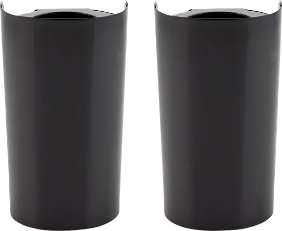 Arlen Ness Steel Black Fork Boots Guards Pair for Fat Tire