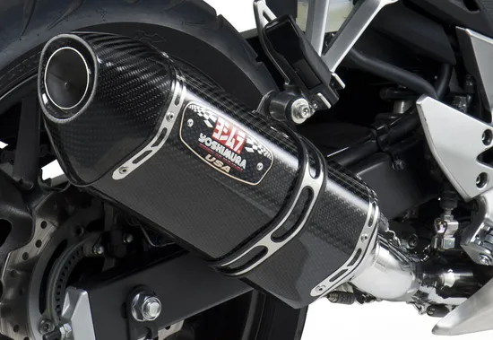 Yoshimura R-77 Street Slip On CF Exhaust Pipe Honda CBR500R CB500F CB500X