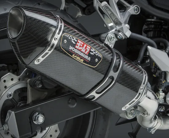 Yoshimura R-77 Signature Slip On CF Exhaust Pipe Honda CBR500R CB500F