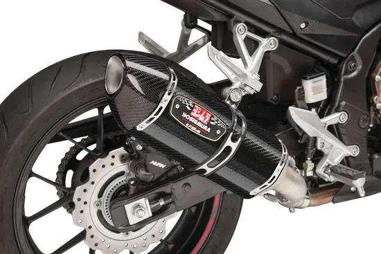 Yoshimura R-77 Street Slip On CF Exhaust Pipe Works Honda CBR500R
