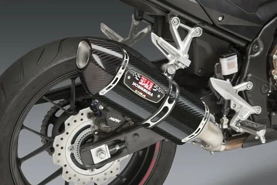 Yoshimura R-77 Street Slip On CF Exhaust Pipe Works Honda CBR500R