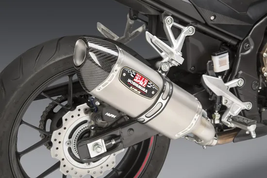 Yoshimura R-77 Street Slip On SS Exhaust Pipe Works Honda CBR500R
