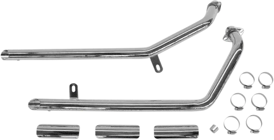 Cobra Chrome Full Drag Exhaust Muffler Tail Pipe System