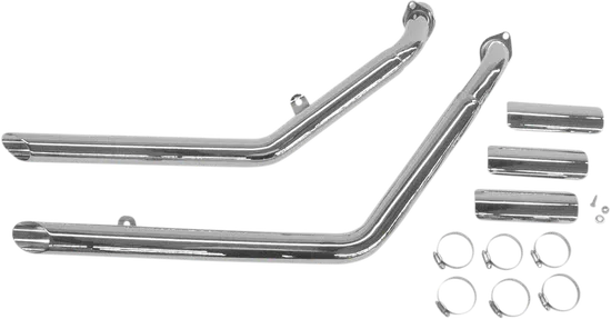 Cobra Chrome Full Drag Exhaust Muffler Tail Pipe System