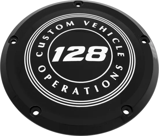 CE Black Billet 128 Circle Derby Cover