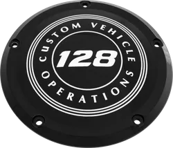 CE Black Billet 128 Circle Derby Cover