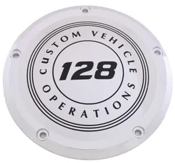 CE Chrome Billet 128 Circle Derby Cover