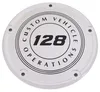 CE Chrome Billet 128 Circle Derby Cover