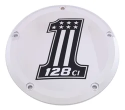 CE Chrome Billet 128 Derby Cover