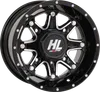 HL4 Rear Wheel Gloss Black Machined 12x7 4/110 2+5 -47mm