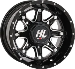HL4 Front Rear Wheel Gloss Black  12x7 4/137 4+3 10mm