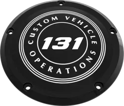 CE Billet Black 131 Circle Derby Cover