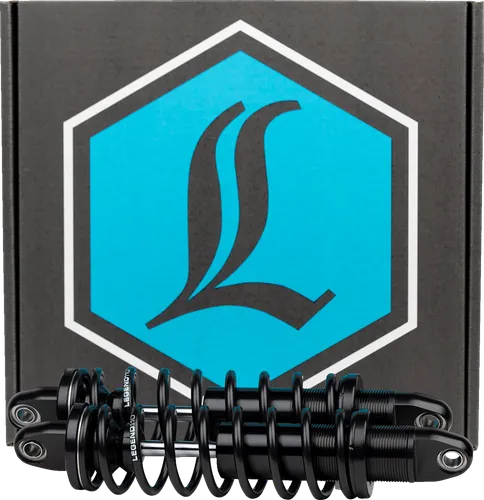 Legend REVO Adjustable Coil Shock Suspension Pair Black Heavy Duty 12in.