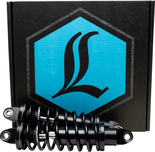 Legend REVO Adjustable Coil Shock Suspension Pair Black Heavy Duty 12in.