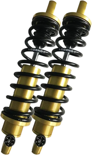 Legend REVO-A Adjustable Coil Shock Suspension Pair Gold Heavy Duty 12in.
