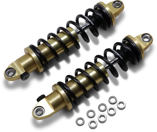 Legend REVO-A Adjustable Coil Shock Suspension Pair Gold Heavy Duty 12in.
