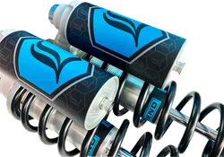 Legend REVO ARC Piggyback Coil Shock Pair Clear Heavy Duty 14in.