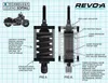Legend REVO-A Adjustable Coil Shock Suspension Pair Rear Black Heavy Duty