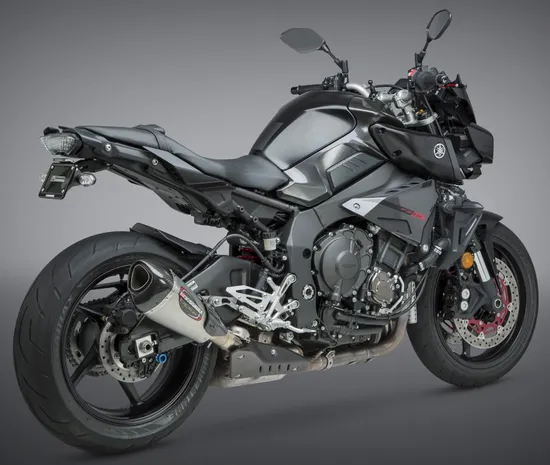 Yosh Alpha T Street Slip On SS Exhaust Pipe Works Yamaha FZ10 MT-10