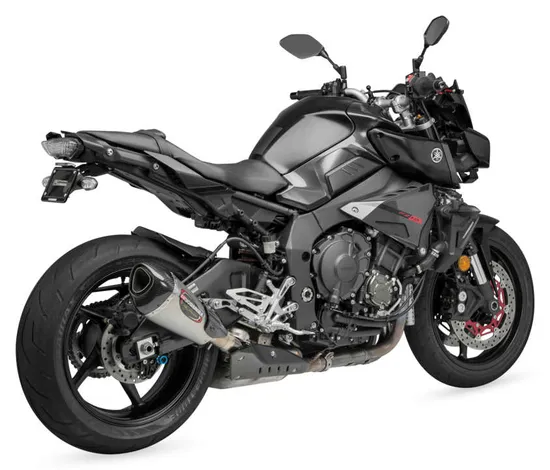 Yosh Alpha T Street Slip On SS Exhaust Pipe Works Yamaha FZ10 MT-10