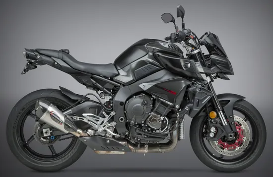 Yosh Alpha T Street Slip On SS Exhaust Pipe Works Yamaha FZ10 MT-10