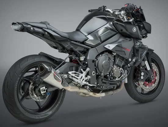 Yosh Alpha T Race 3/4 Slip On SS Exhaust Pipe Works Yamaha FZ10 MT-10