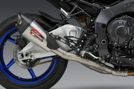 Yoshimura Alpha Stainless 3/4 Slip On CF Exhaust Pipe 