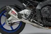 Yoshimura Alpha Stainless 3/4 Slip On CF Exhaust Pipe 