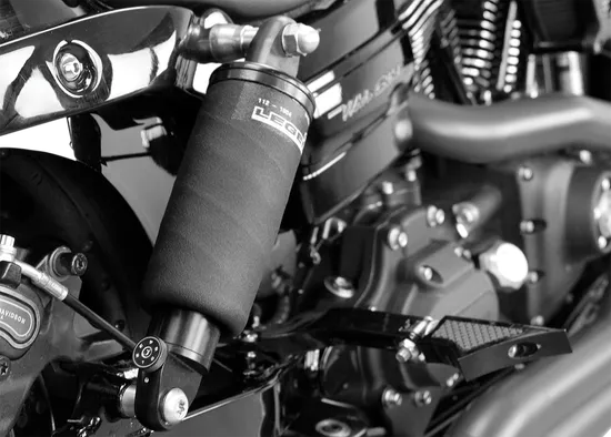 Legend AIR-A Adjustable AIR Shocks Suspension Black Handlebar Control