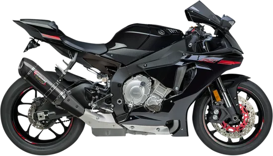 Yosh Alpha Signature Slip On CF Exhaust Pipe Yamaha YZF R1 R1M R1S