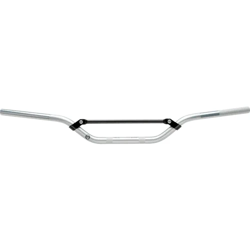 Moose Silver Aluminum Raptor Style Bend Handlebar 7/8in 2