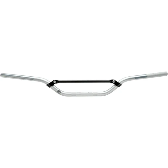 Moose Silver Aluminum Raptor Style Bend Handlebar 7/8in 2