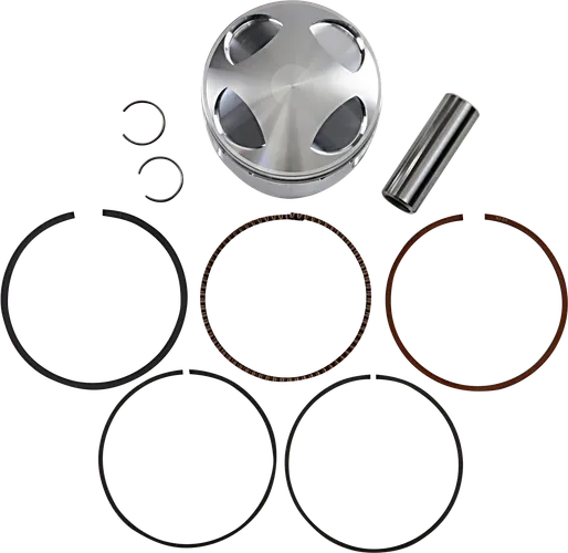 JE Piston Kit Rings Pins Round 1mm OB 86mm Bore 10.6:1