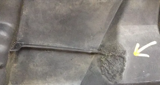 Rear Bumper Tail Light Surround Plastic 2013 Polaris RZR 570 EFI 1530 x