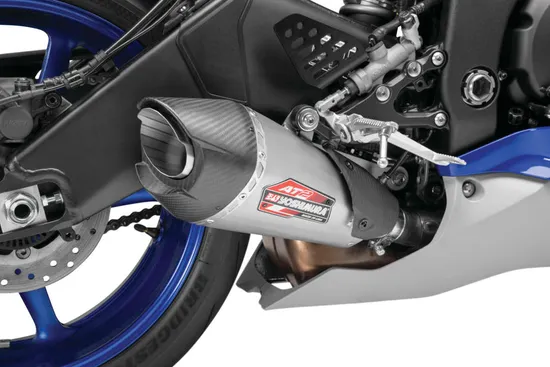 Yoshimura AT2 Street Slip On SS Exhaust Pipe Works Yamaha YZF R6