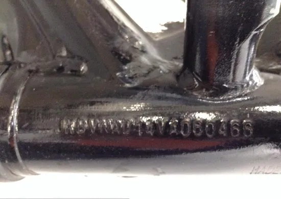 Main Frame Chassis CLN Ready To Go 1997 Kawasaki Vulcan 1500 Classic 1518x