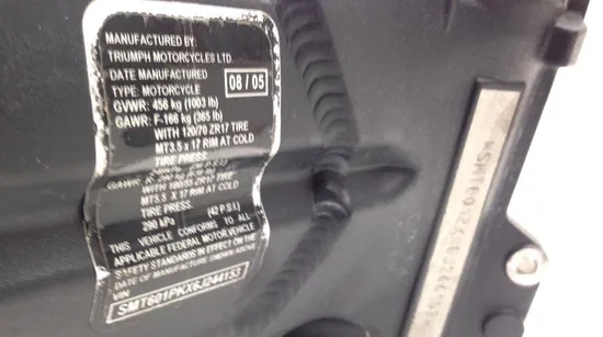 Main Frame Chassis 2006 Triumph Sprint ST 1445