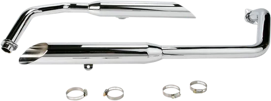 Cobra Chrome Slash Cut Classic Exhaust Muffler System