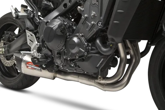 Yoshimura AT2 Race Full System SS Exhaust Pipe w Matte CF End Cap