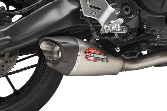 Yoshimura AT2 Race Full System SS Exhaust Pipe w Matte CF End Cap