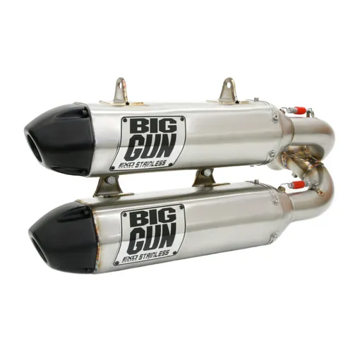 Big Gun EXO Stainless Dual Exhaust Muffler Pipe Slip On