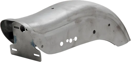 DS Raw Steel Rear Drilled Fat Bob Fender w Holes